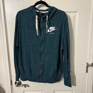 Nike Lightweight Full Zip 1X Blue Hooded Jacket